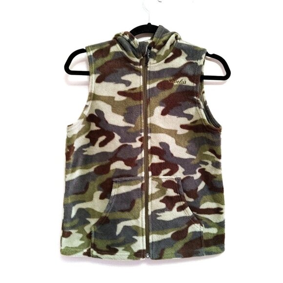 Cabela's Women's Fleece Hoodie Vest Camo Camouflaged Size Small - Picture 1 of 3